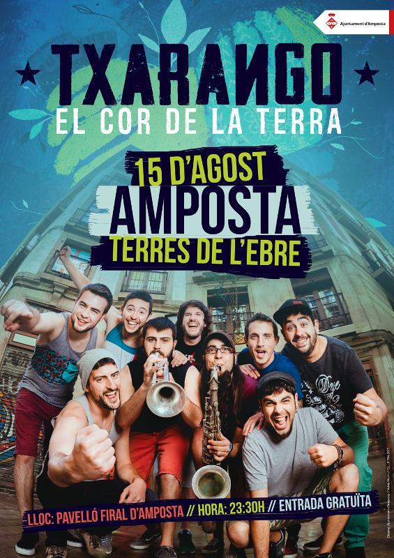 Ajuntament d´Amposta > Comunicació > Txarango actuarà a Amposta el pròxim 15 d’agost